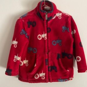 Hatley Boys Tractor Fleece Jacket